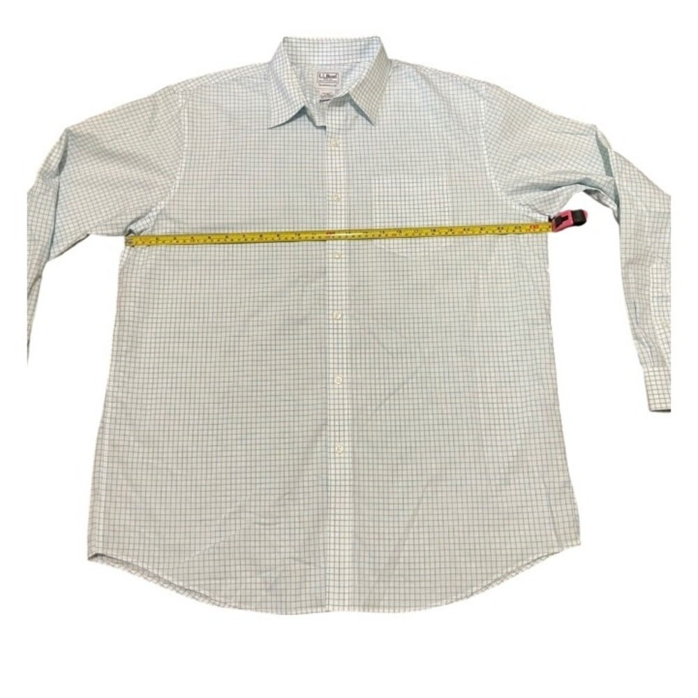 L.L. Bean Plaid Button Down Shirt Long Sleeve Traditional Fit Mens‎ Size L - Picture 5 of 5